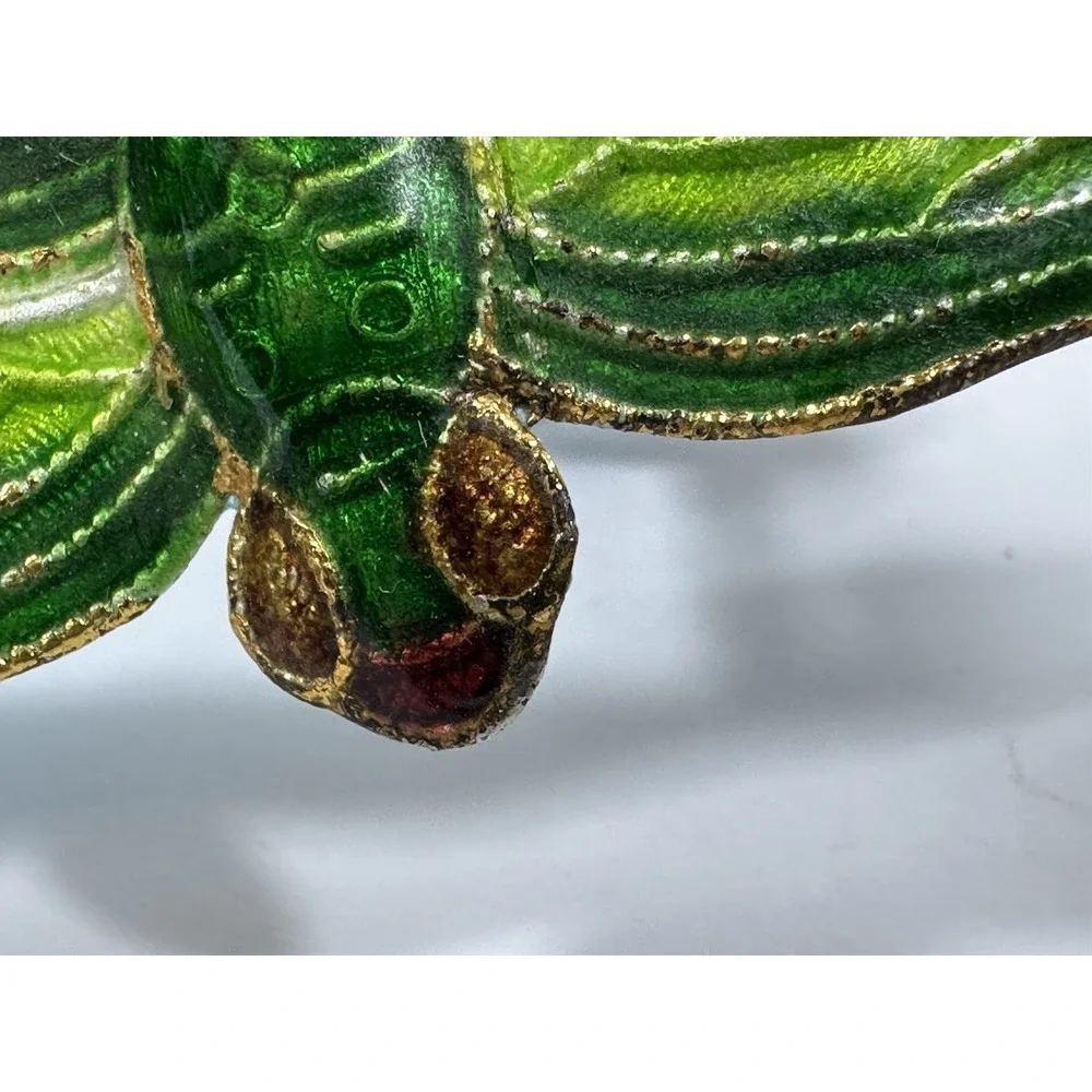 Pier 1 Cloisonne Enamel Over Metal Dragonfly Wine Bottle Stopper Plug Green